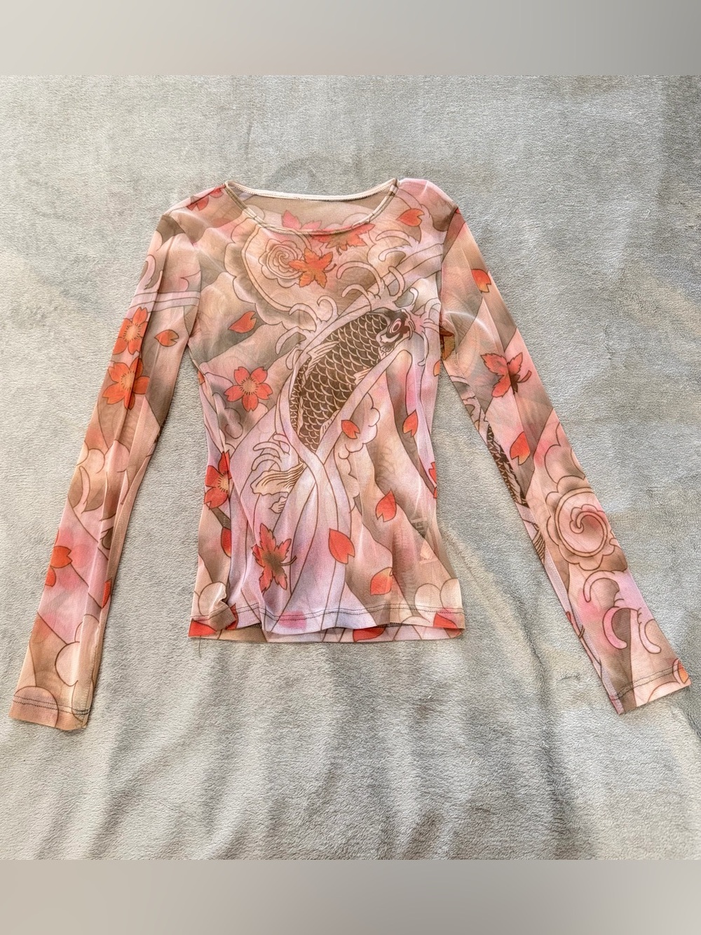 Just in time sheer top